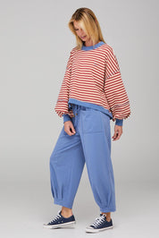 Guru Cotton Blend Track Pant - Blue