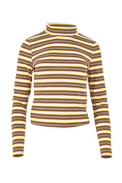 Product shot of the Stripe Cotton Skivvy in colour Stripe, from the front