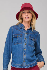 Dharma Cotton Bucket Hat - Cranberry