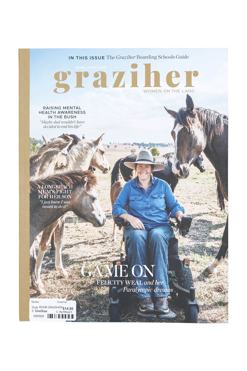 Product shot of the Graziher in colour AprMay23 (Black), from the front