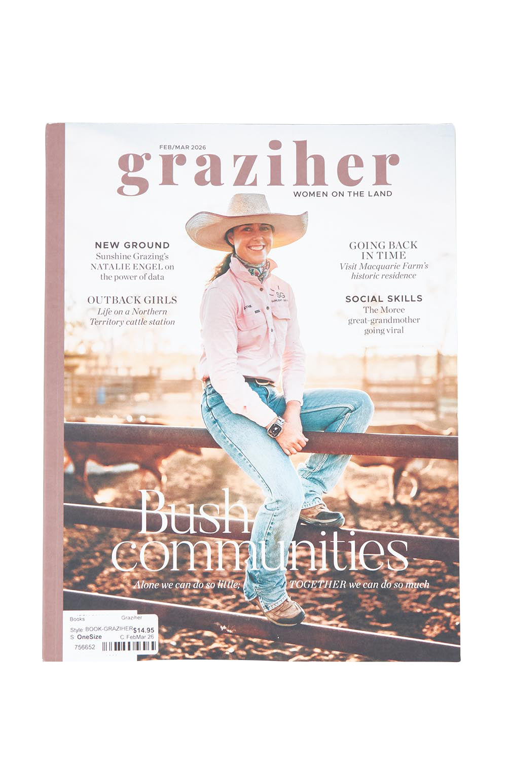 Product shot of the Graziher in colour FebMar 26 (Black), from the front