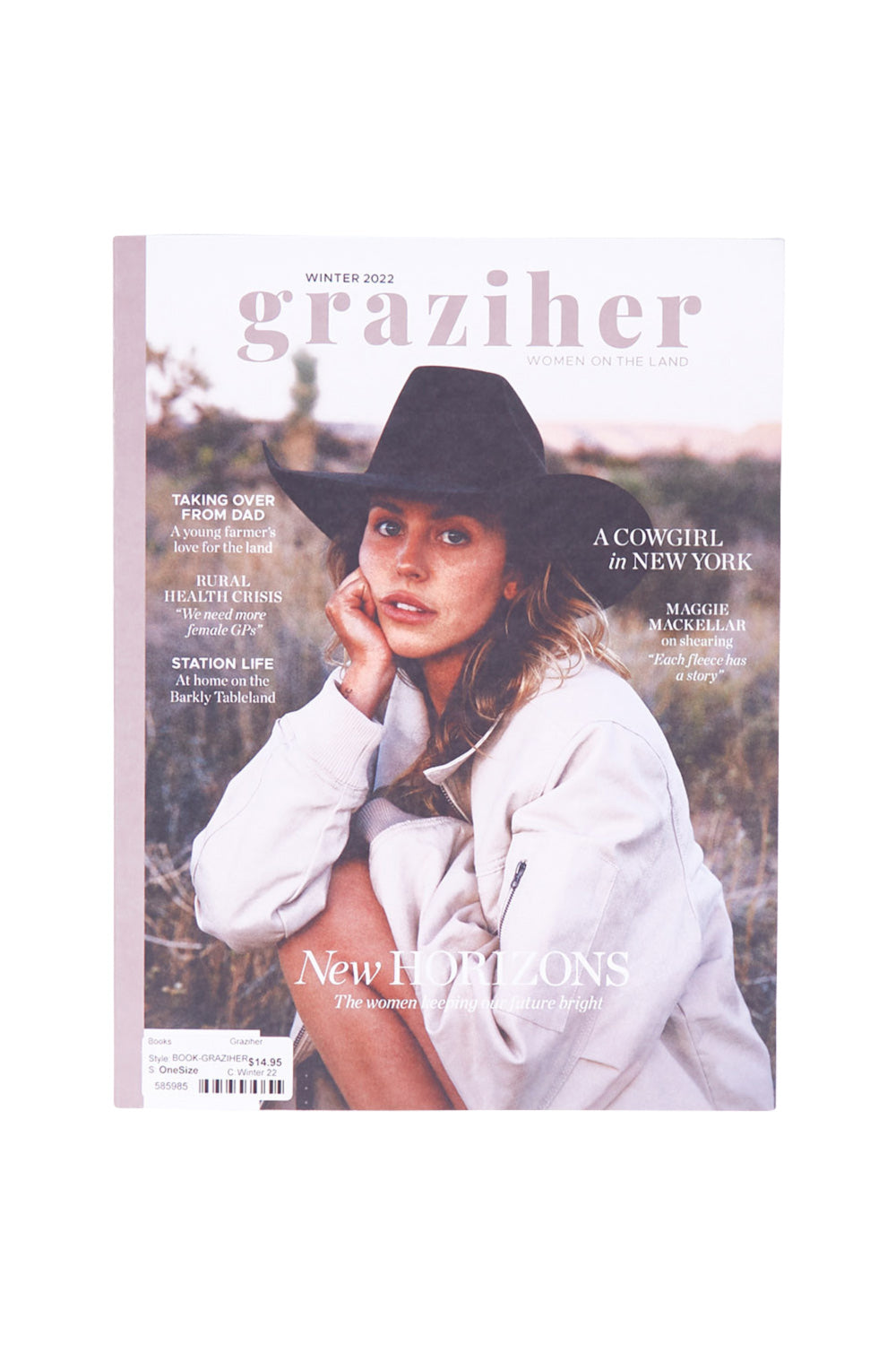 Product shot of the Graziher in colour Winter 22 (Black), from the front