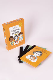 A model wearing size OneSize of the Little People Big Dreams Inspiring Writers in colour Littlepeop (Black), from the front, showing the whole outfit