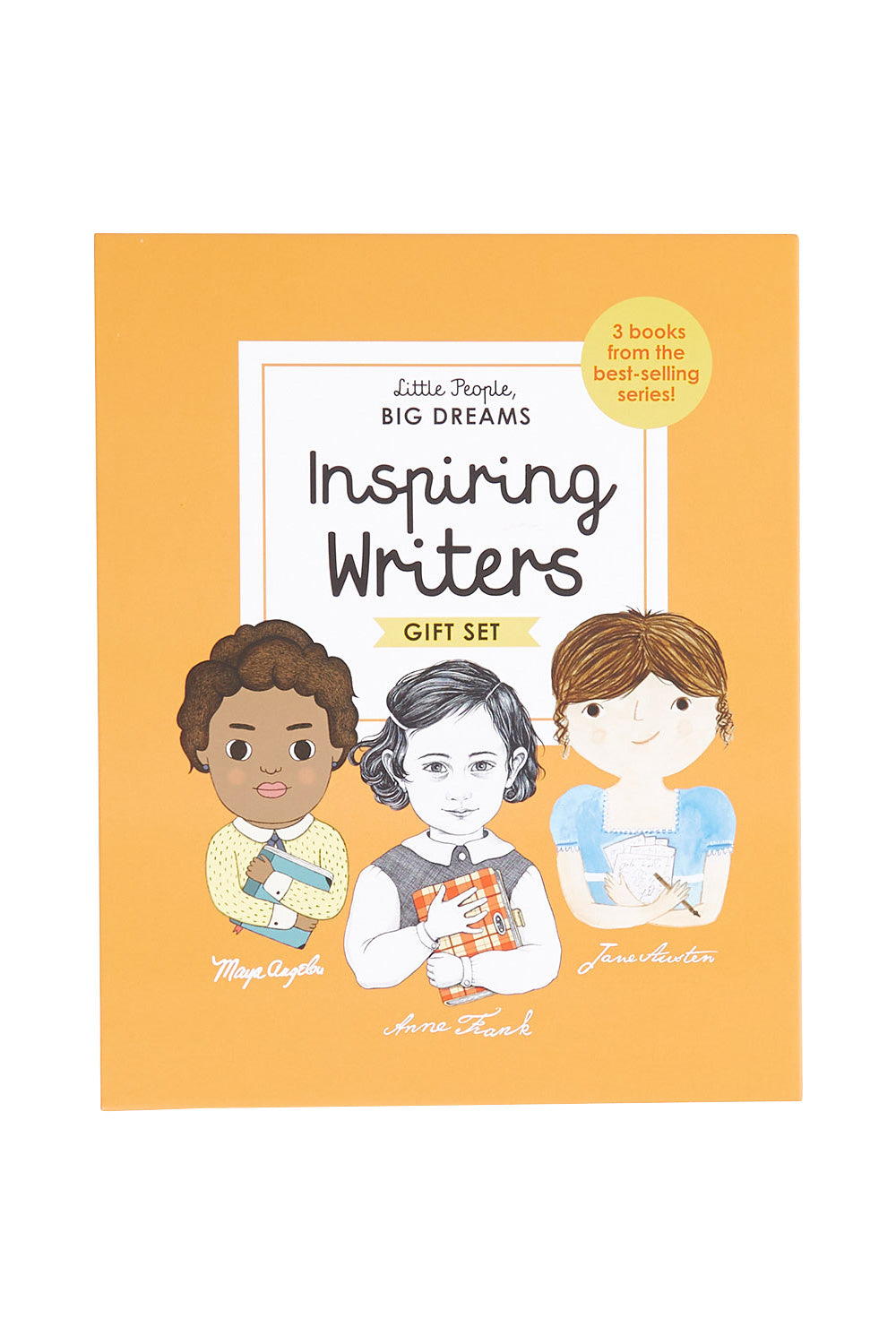 Product shot of the Little People Big Dreams Inspiring Writers in colour Littlepeop (Black), from the front