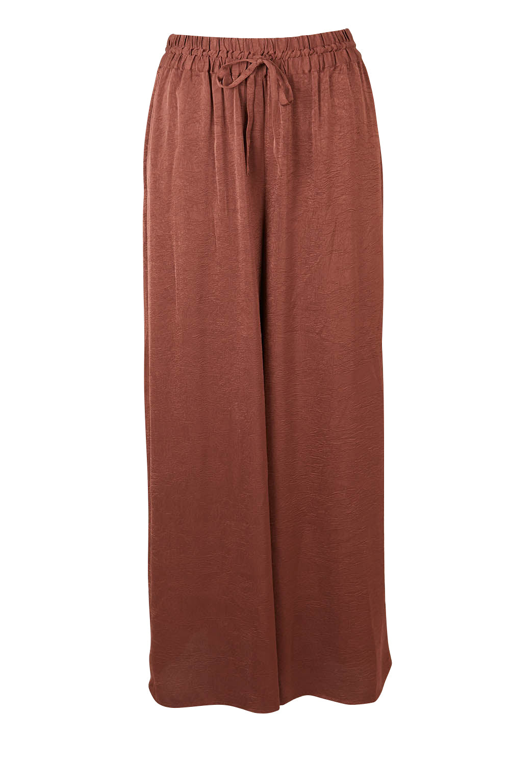 Product shot of the Liza Pant in colour Cocoa, from the front