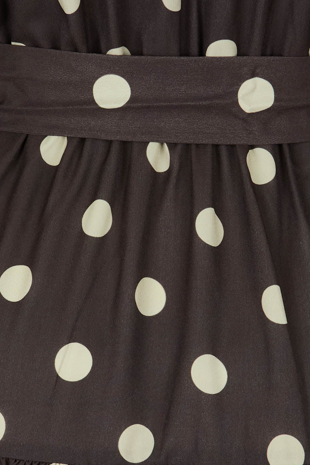 Product shot of the Zion Dress in colour Stonespot (Black), detail