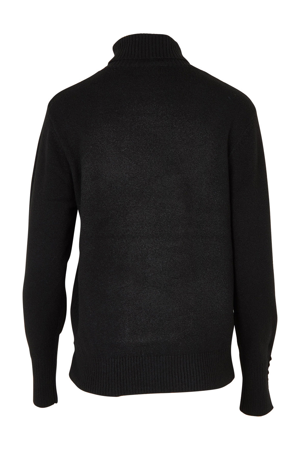 Product shot of the Pilot Knit in colour Black (Black), from the back