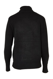 Product shot of the Pilot Knit in colour Black (Black), from the back