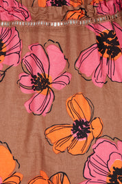 Product shot of the Gertie Dress in colour Bromley, detail
