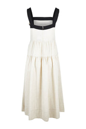 Product shot of the Jolie Dress in colour Naturalblk, from the back