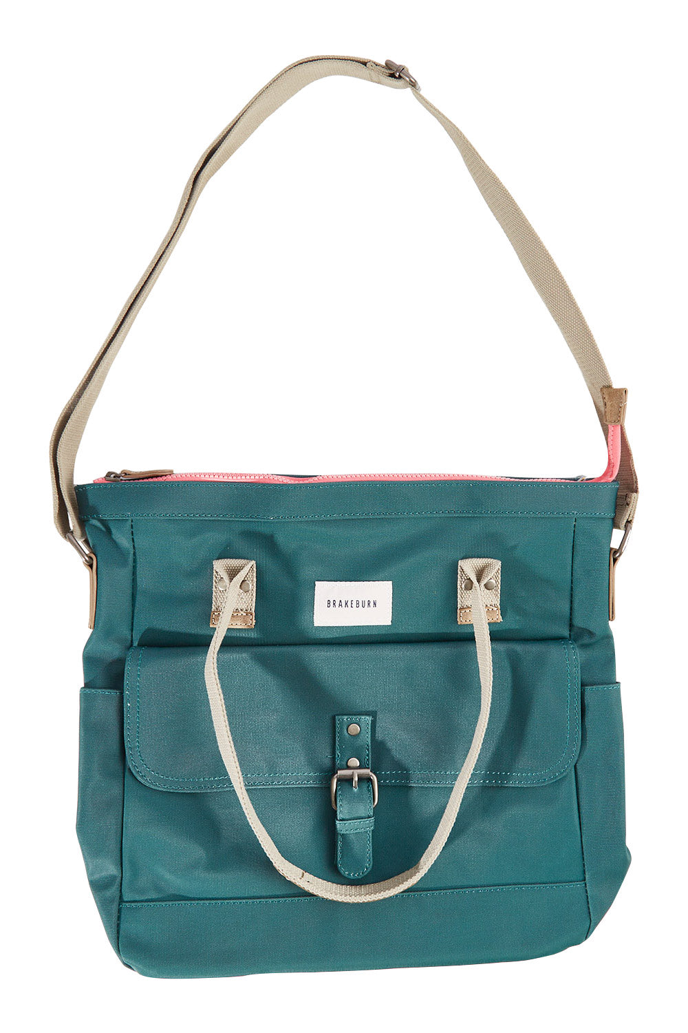 Product shot of the Sage Shopper in colour Sage (Blue), from the front