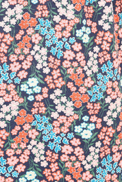 Product shot of the Millie Sleeveless Dress in colour Multi (Blue), detail