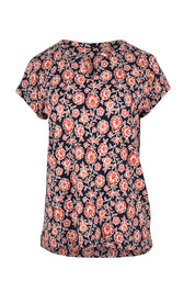 Preloved Boho Floral T Shirt - Multi