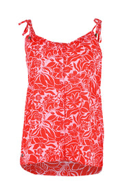 Product shot of the Josie Camisole in colour Red (Red), from the front
