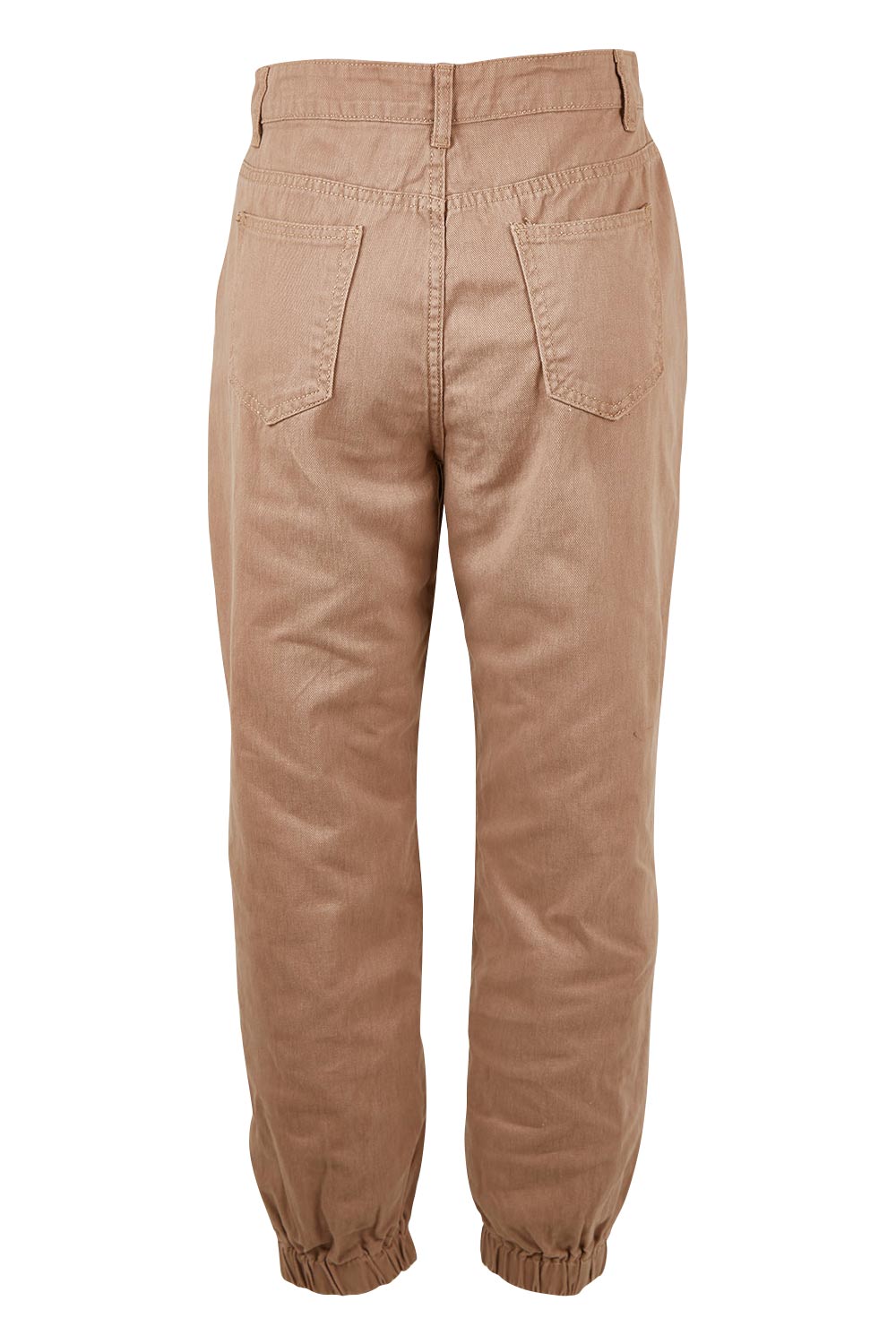 Product shot of the Sara Cuffed Jean in colour Cream, from the back