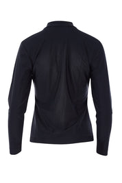 Product shot of the Long Sleeve Rash Vest in colour Black (Black), from the back