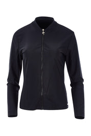Product shot of the Long Sleeve Rash Vest in colour Black (Black), from the front