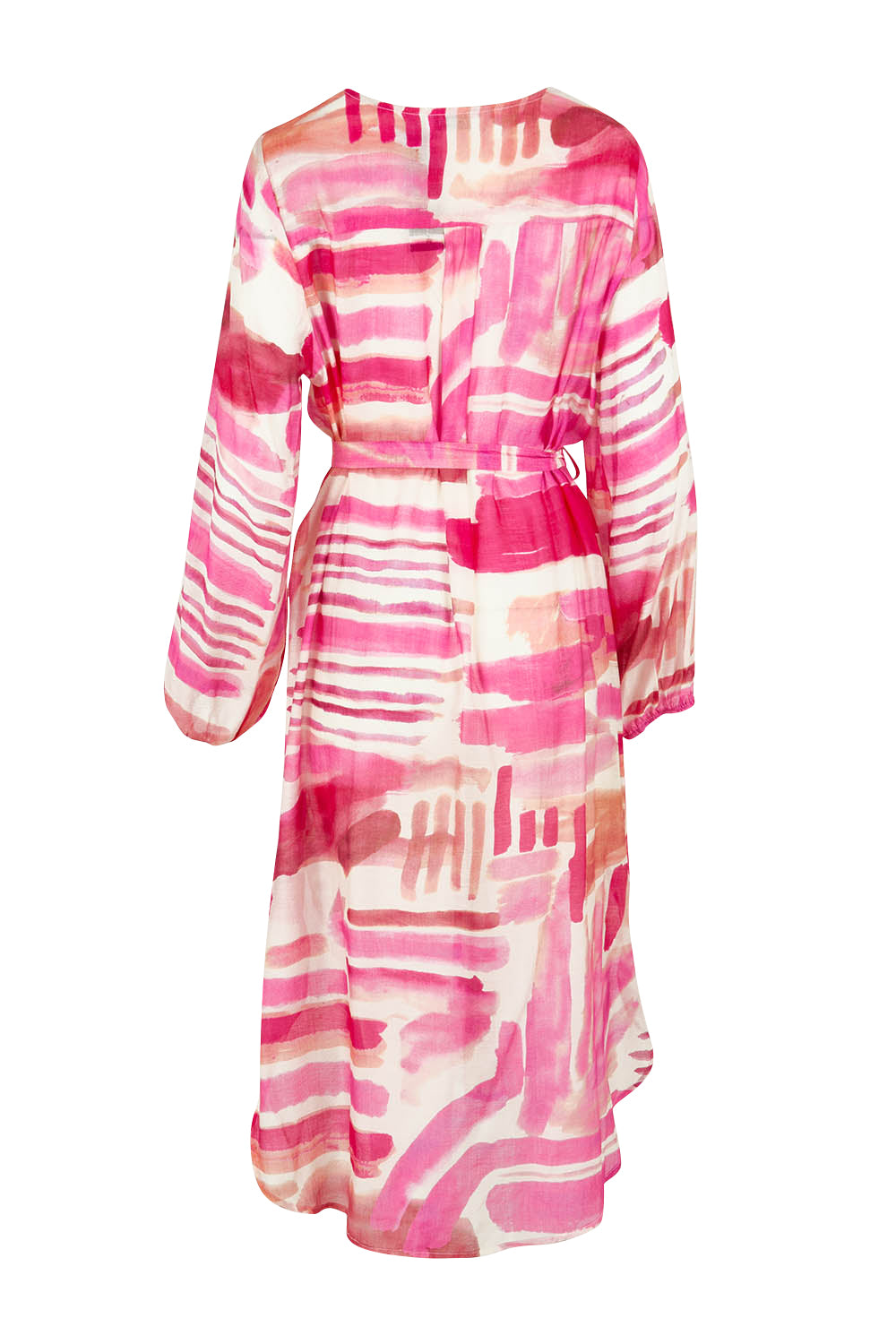 Product shot of the Cosmopolitan Dress in colour Pink (Pink), from the back