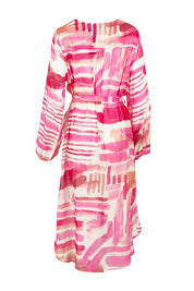 Product shot of the Cosmopolitan Dress in colour Pink (Pink), from the back
