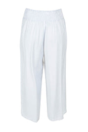 Product shot of the Villa Pant in colour White (White), from the back