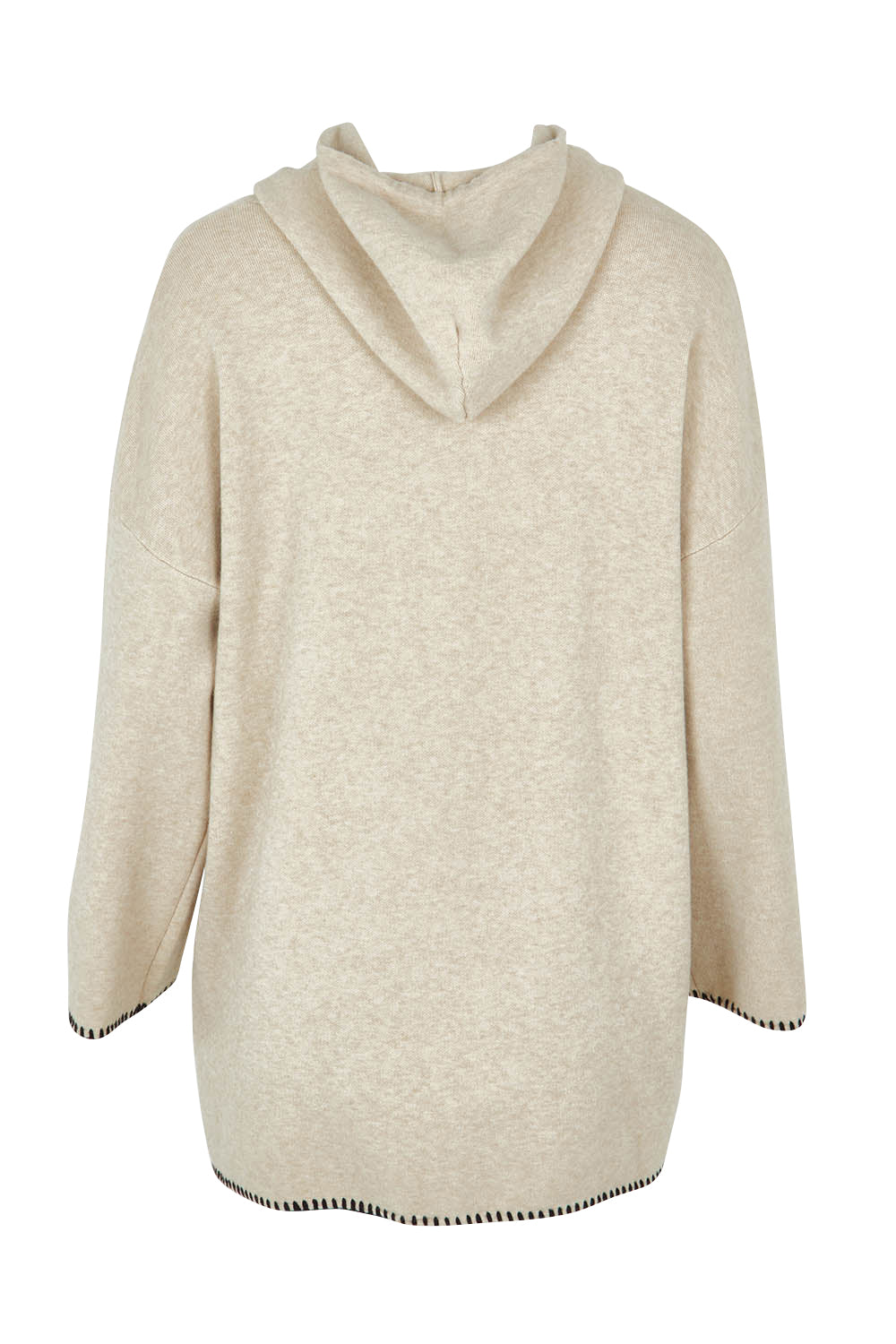 Product shot of the Cosy Knit Jumper in colour Natural, from the back
