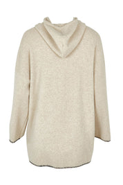 Product shot of the Cosy Knit Jumper in colour Natural, from the back