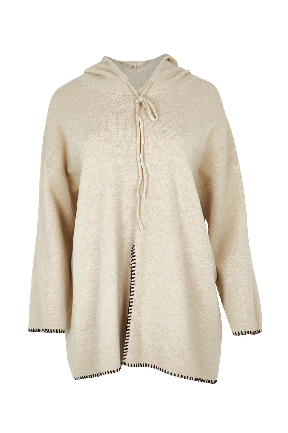 Product shot of the Cosy Knit Jumper in colour Natural, from the front