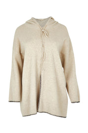 Product shot of the Cosy Knit Jumper in colour Natural, from the front