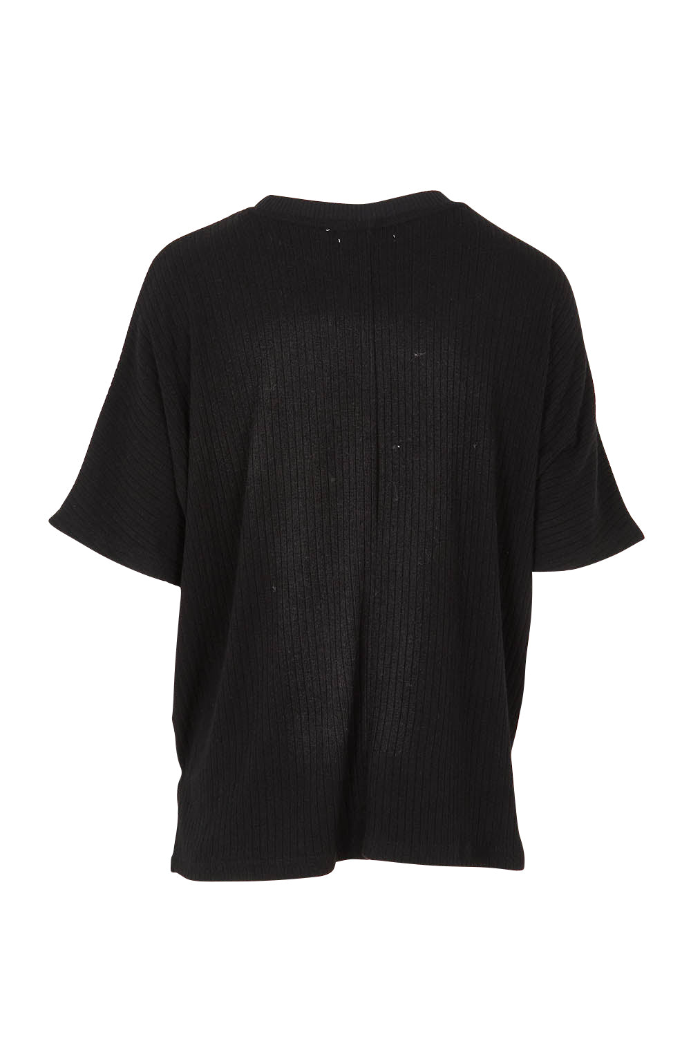 Product shot of the Lounge Top in colour Black (Black), from the back