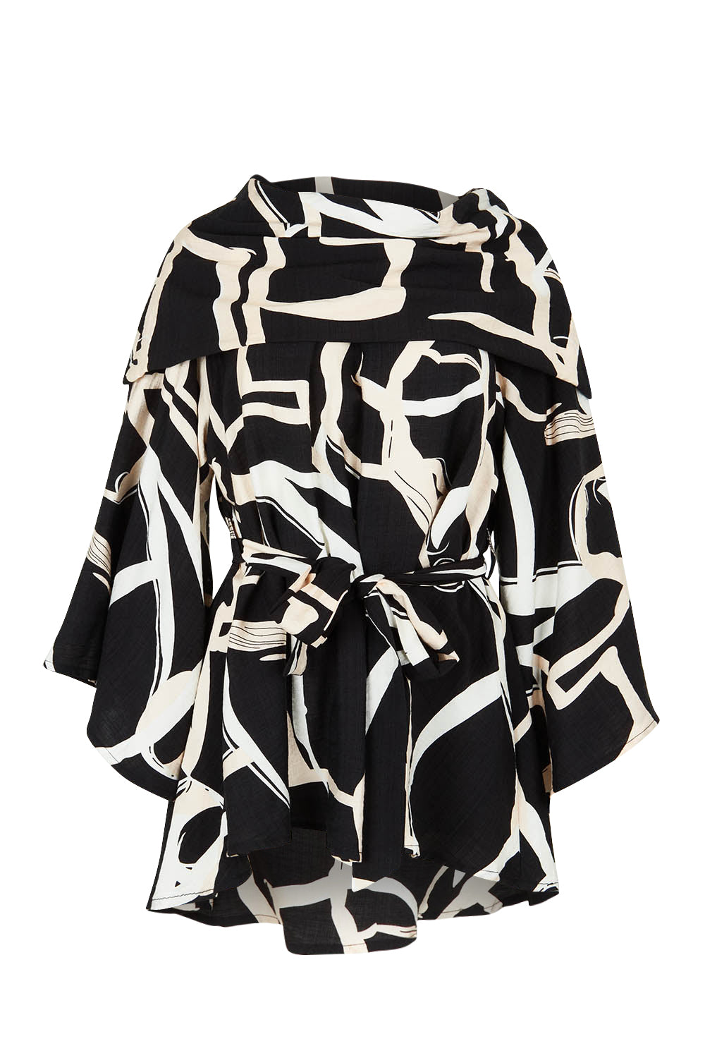 Product shot of the Matisse Top in colour Black (Black), from the front
