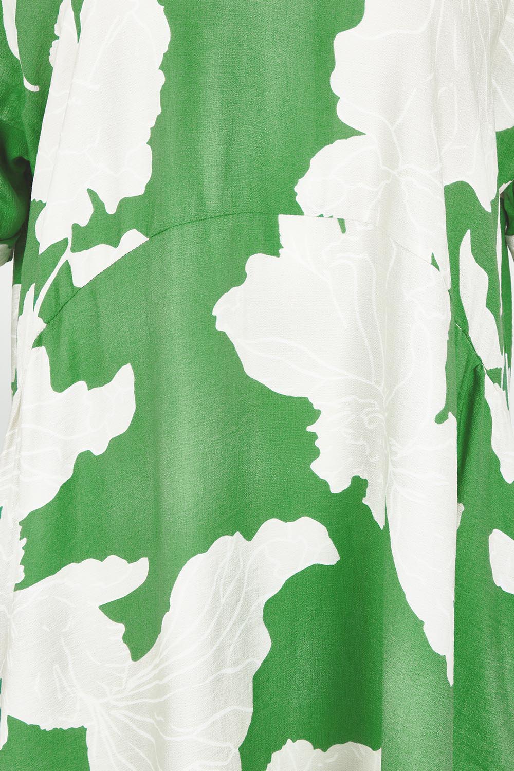 Product shot of the Barcelona Dress in colour Elm (Green), detail
