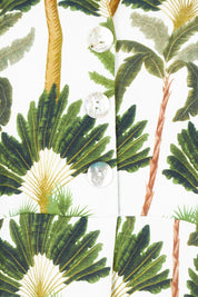 Product shot of the Amazon Print Dress in colour Green (Green), detail
