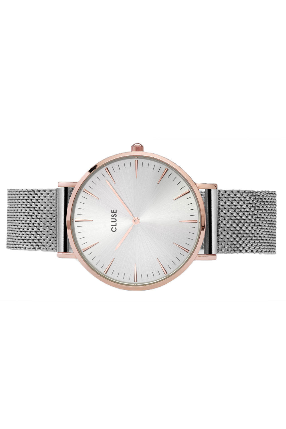 Product shot of the La Boheme Mesh Watch in colour RoseGoldSl (Metallics), detail
