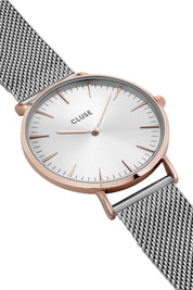 Product shot of the La Boheme Mesh Watch in colour RoseGoldSl (Metallics), detail