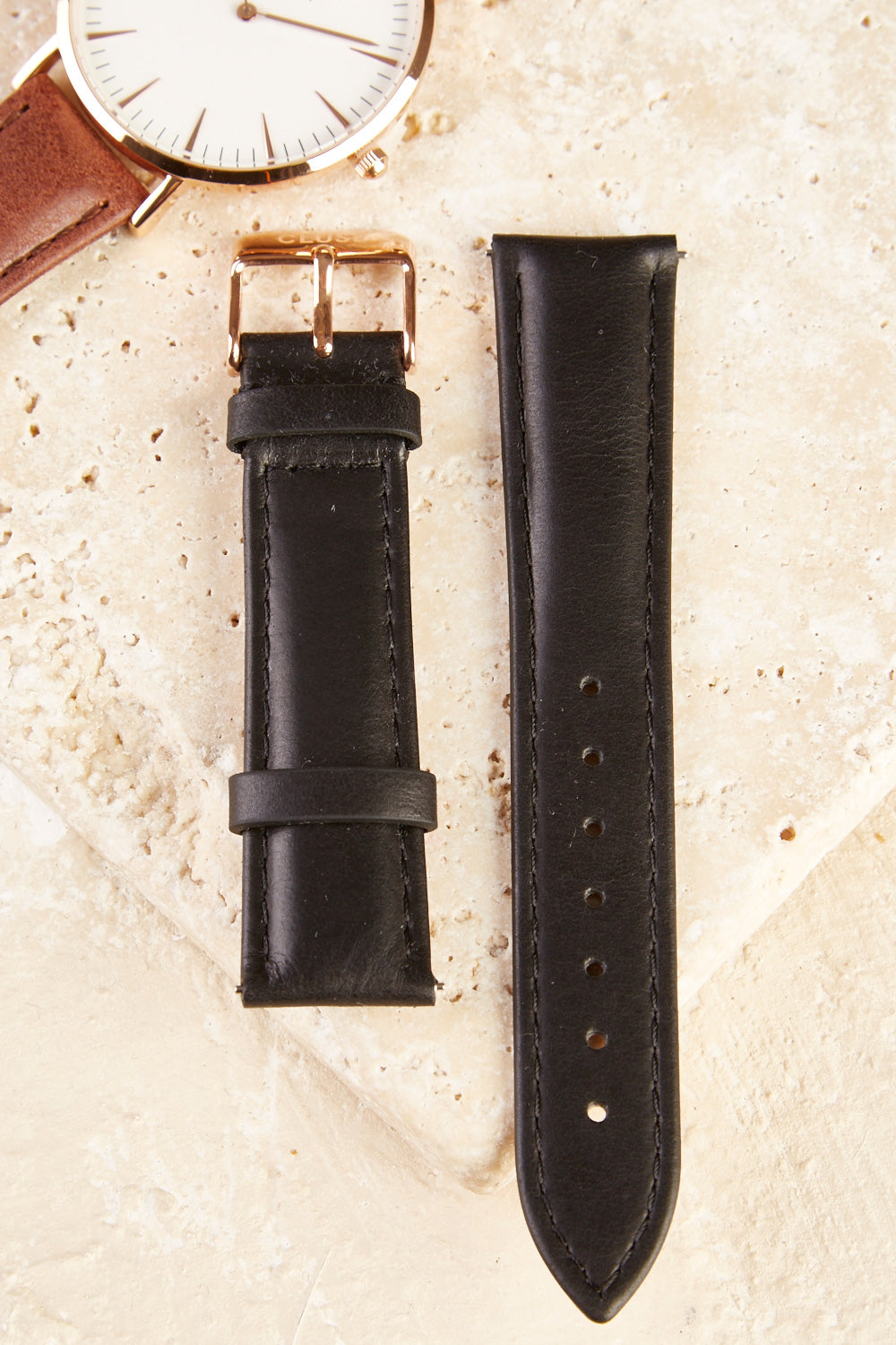 A model wearing size OneSize of the La Boheme Strap in colour Black (Black), from the front, showing the whole outfit