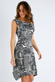 Preloved Fit Flare Dress - Check