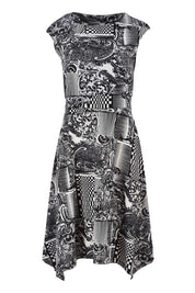 Preloved Fit Flare Dress - Check