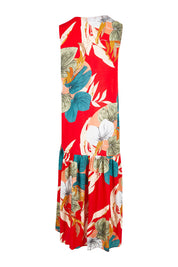 Preloved Hi Rise Print Dress - Red