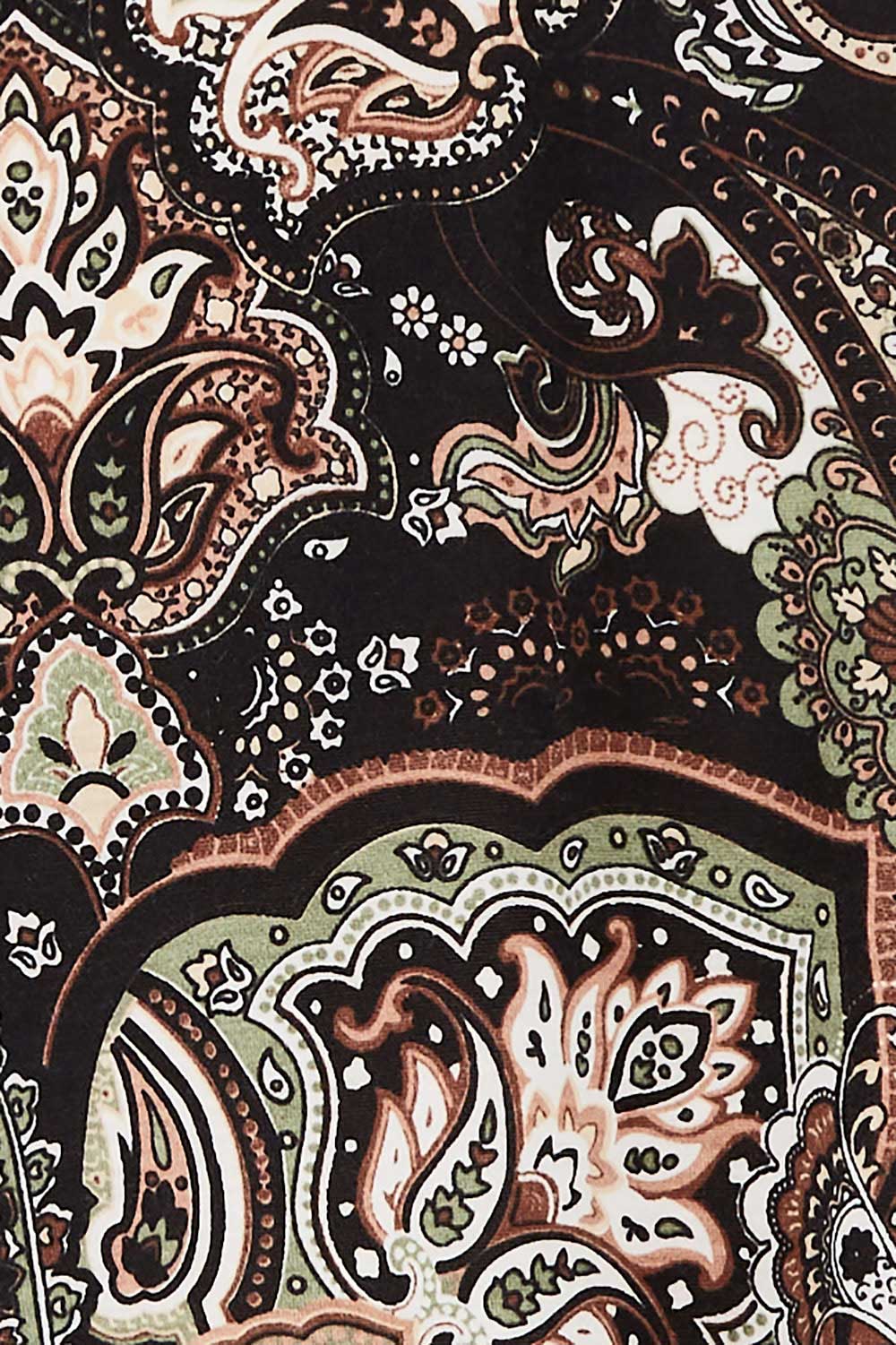 Product shot of the Jo Jo Print Jersey Dress in colour Green (Green), detail