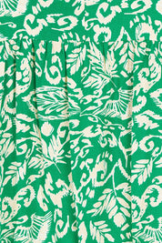 Product shot of the Sun Dress in colour Greentea (Green), detail