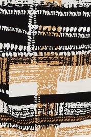 Product shot of the Forgiveness Long Dress in colour Camelblk (Black), detail