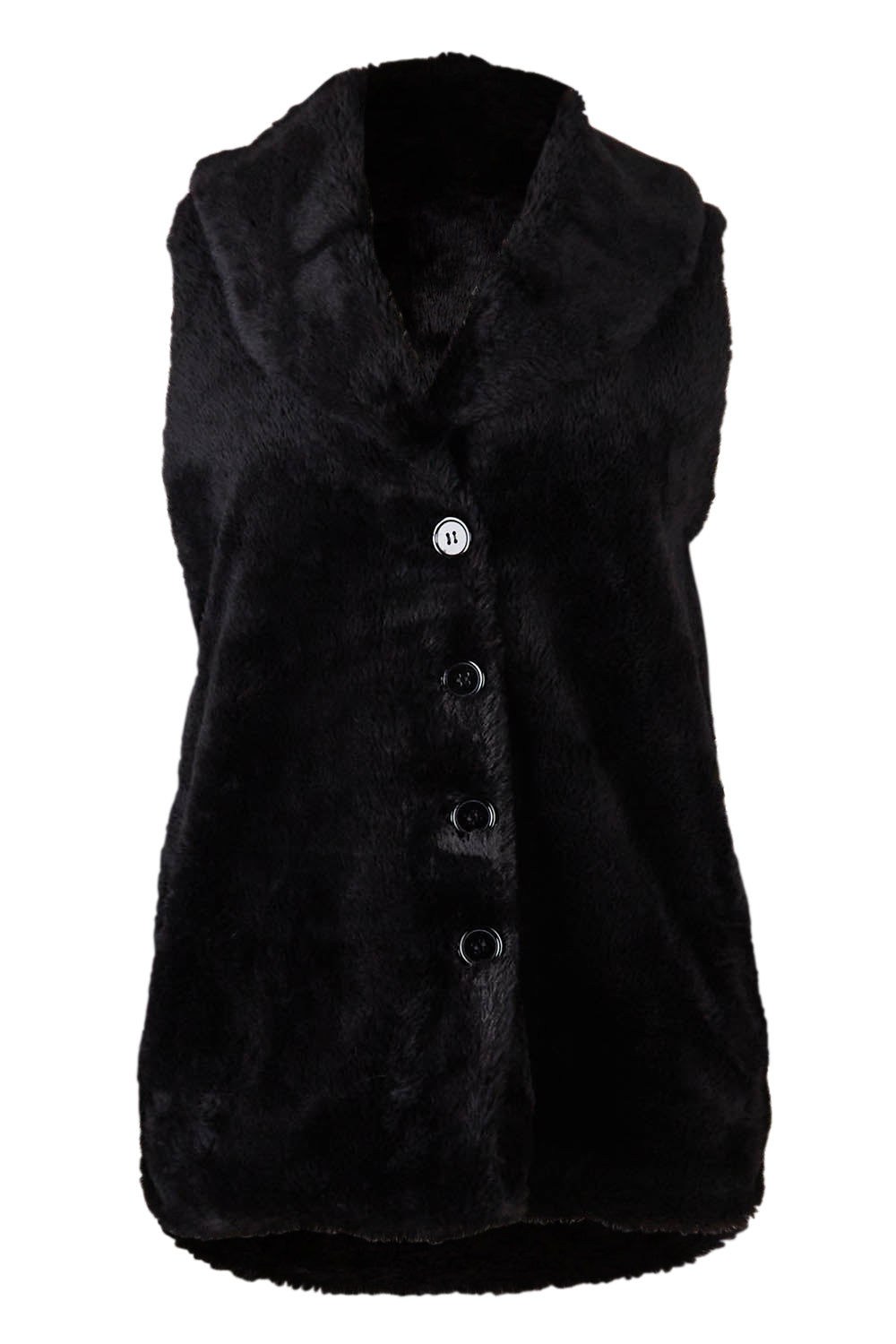Product shot of the Unreal Core Vest in colour Black (Black), from the front