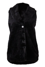 Product shot of the Unreal Core Vest in colour Black (Black), from the front