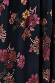 Product shot of The Flounce Dress in colour Navypink (Blue), detail