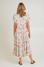 Preloved Tier Garden Dress - Mint