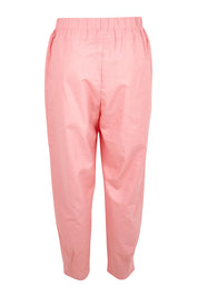 Product shot of the Cotton Linen Comfort Pant – Cinnamon in colour Cinnamon, from the back