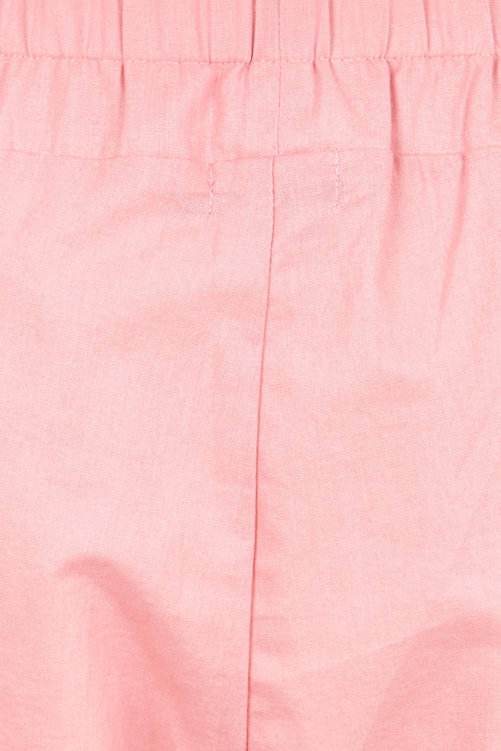 Product shot of the Cotton Linen Comfort Pant – Cinnamon in colour Cinnamon, showing detail