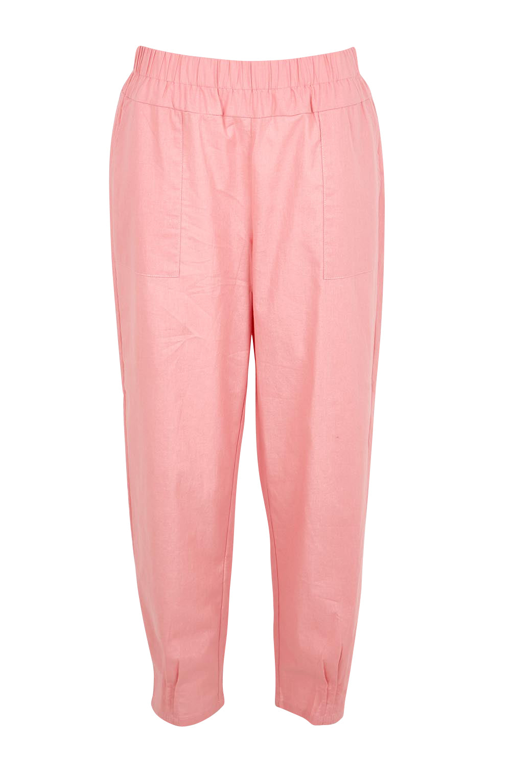 Product shot of the Cotton Linen Comfort Pant – Cinnamon in colour Cinnamon, from the front