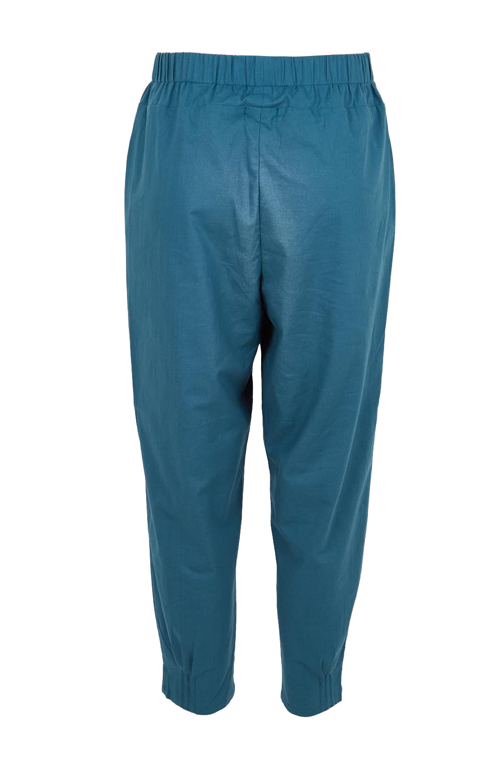 Product shot of the Cotton Linen Comfort Pant – Ink in colour Ink, from the back