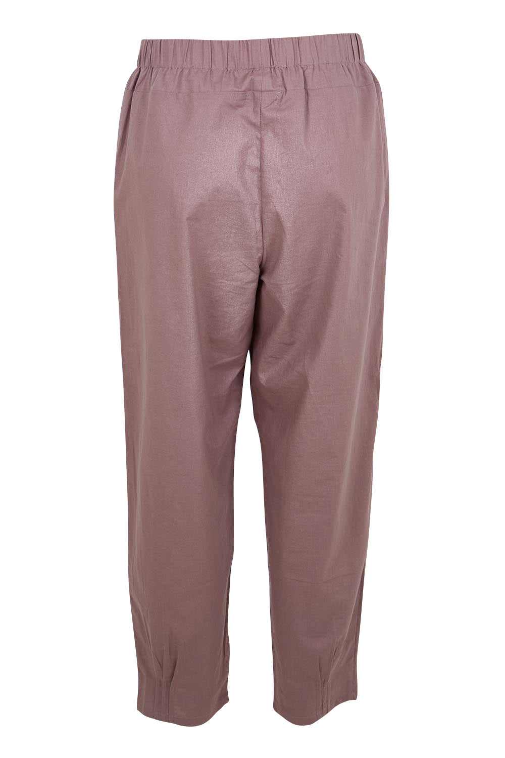 Product shot of the Cotton Linen Comfort Pant – Slate in colour Slate, from the back